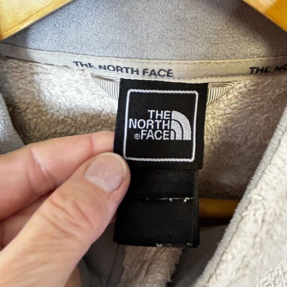 The North Face Osito Women's Off-White Plush Fleece Zip Front Jacket Size L - Picture 5 of 14